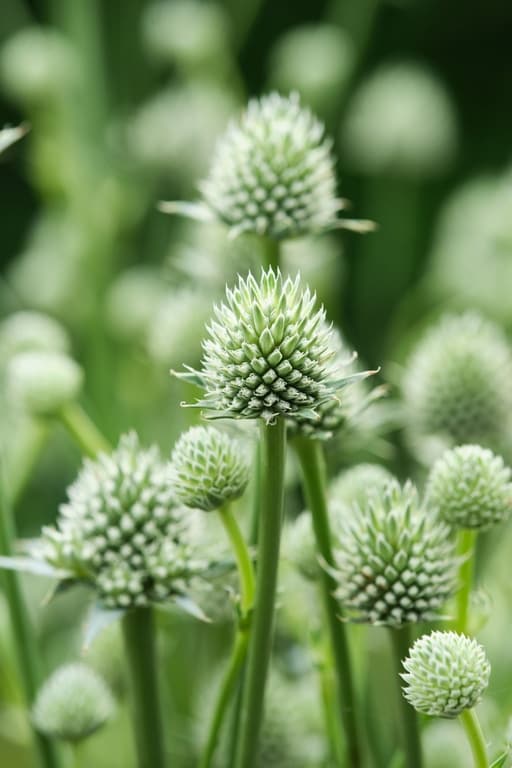 Eryngium yuccifolium'Magical Silver Globe'